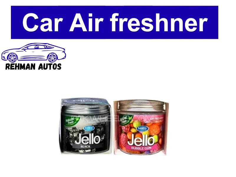 Air Freshener Gel Pack of 2 – Black Ice & Bubble Gum Scent, Long-Lasting Fragrance Image-1