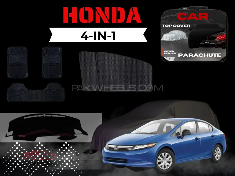Honda Civic 2012–2016 | Complete Interior & Exterior Protection Kit | 4-in-1 Premium Set Image-1