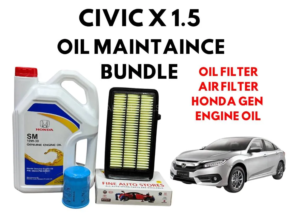 Civic X 1.5 Engine Oil Maintenance Bundle Image-1
