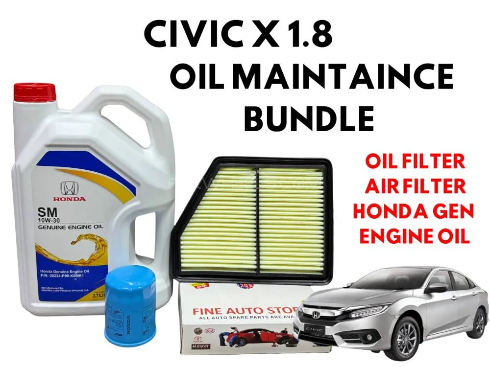 Civic X 1.8 Engine Oil Maintenance Bundle Image-1