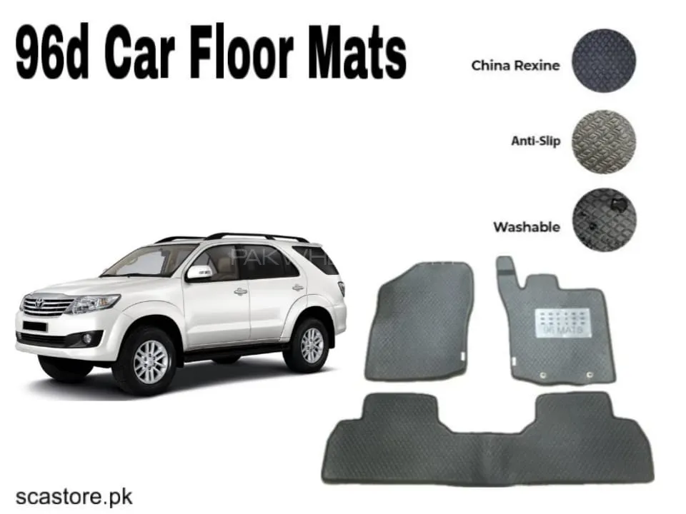 Toyota Fortuner 96 Car Floor Mats – Premium Leatherite Mats for Ultimate Protection & Luxury Image-1