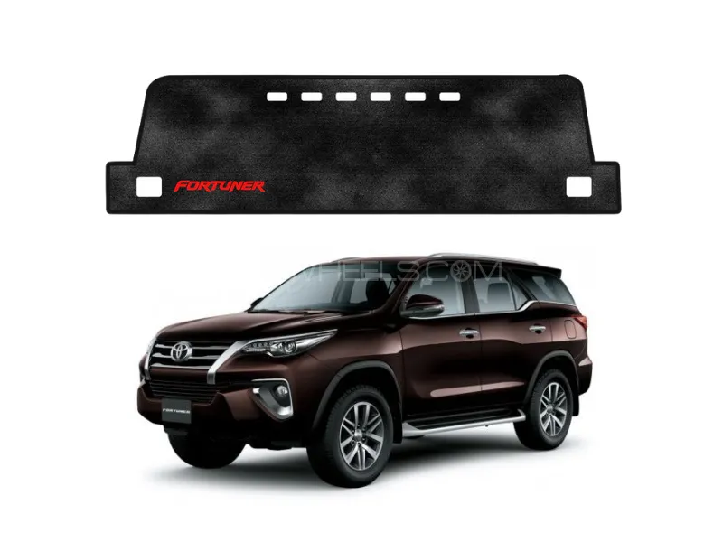 Velvet Dashboard Mat for Toyota Fortuner 2017-2025 Image-1