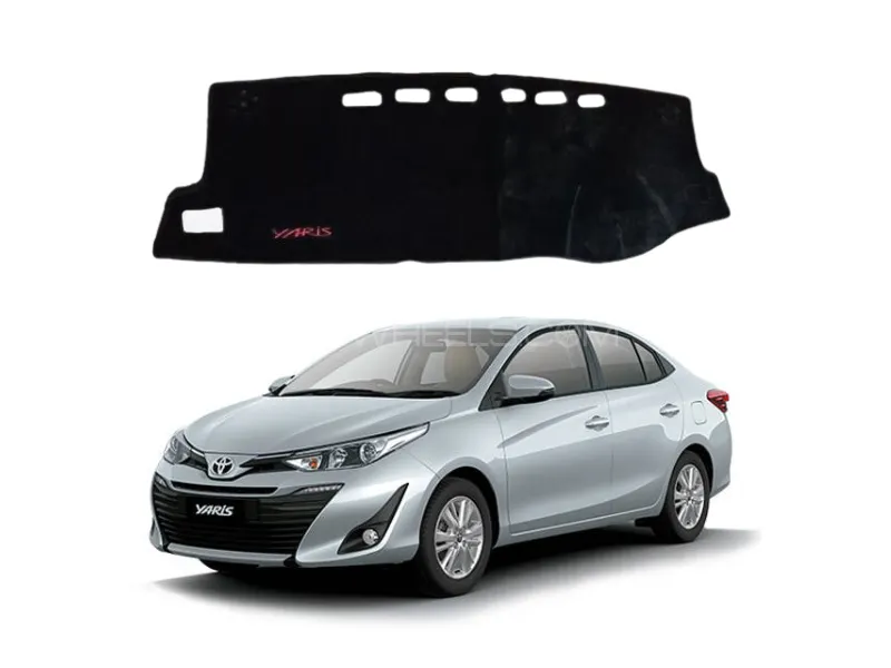 Velvet Dashboard Mat for Toyota Yaris 2020-2025 Image-1