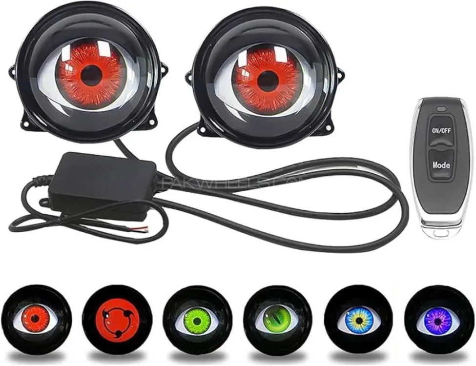 Devil Eye Style Dynamic Big Eye Ball 6-Modes (2Pcs) Image-1