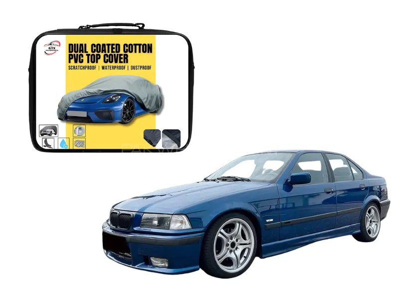 Dual Coated Cotton PVC Car Top Cover for BMW E36 | Waterproof, Dustproof & UV Resistant Image-1