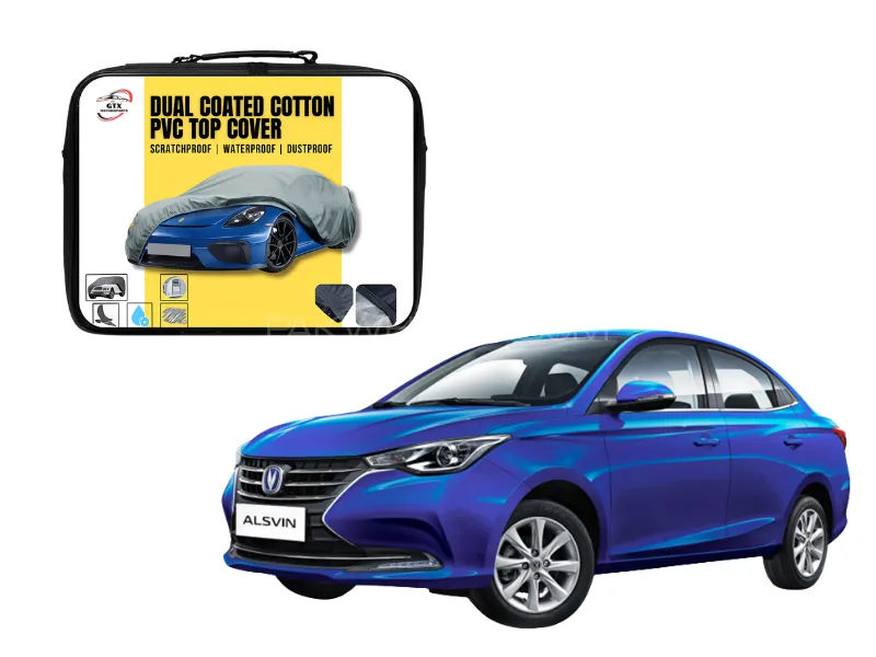 Dual Coated Cotton PVC Car Top Cover for Changan Alsvin | Waterproof, Dustproof & UV Resistant Image-1
