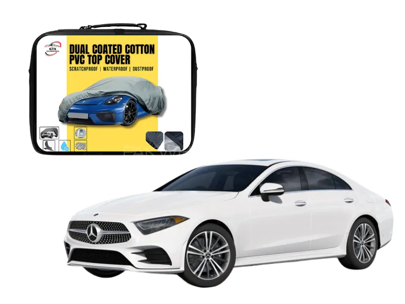 Dual Coated Cotton PVC Car Top Cover for Mercedes-Benz CLS450 | Waterproof, Dustproof & UV Resistant Image-1