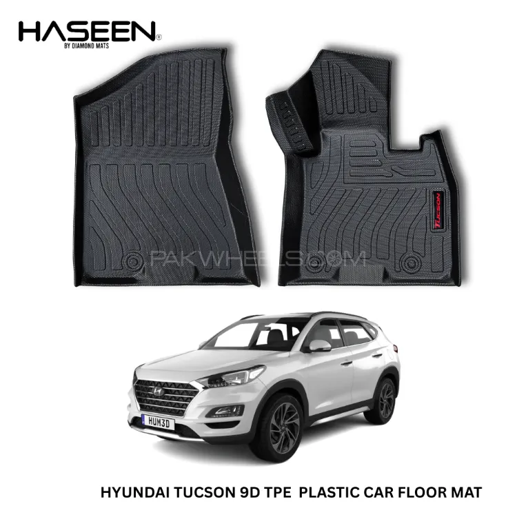 HYUNDAI TUCSON 2020-2024 PLASTIC HEAVY DUTY 9D FLOOR MAT Image-1