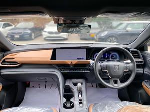 Toyota Crown Platinum hybrid 
Manufacturing: 2022 
Model: 2023
Mileage: 9,000 km  
Engine: 2.4 petrol Hybrid Turbo charged
340 hp (0 to 100 5.6second) 

*Front powered seats
*Wireless charger
*Paddle shifter 
*HUD 
*5 cameras with 360 view
*Radar

Calling and Visiting Hours

Monday to Saturday

11:00 AM to 7:00 PM