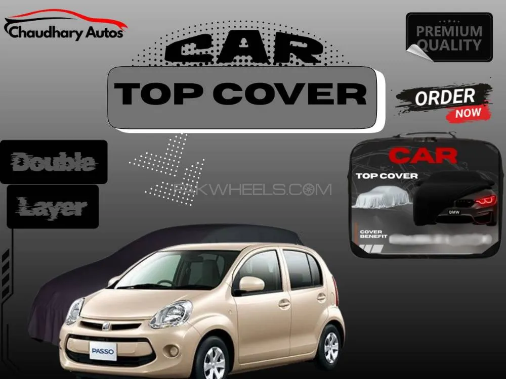 Toyota Passo 2010–2021  For All Gen Top Cover | Grey | Double Layer | Scratch Resistant & Waterproof Image-1