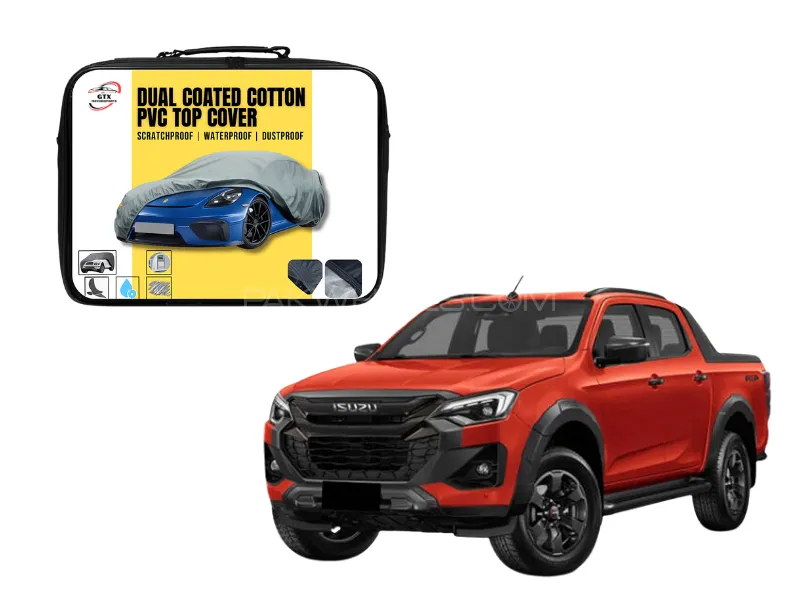 Dual Coated Cotton PVC Car Top Cover for Isuzu D-Max | Heavy-Duty, Waterproof & UV Resistant Image-1