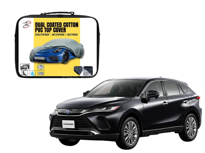 Dual Coated Cotton PVC Car Top Cover for Toyota Harrier | Waterproof, Dustproof & UV Resistant Image-1