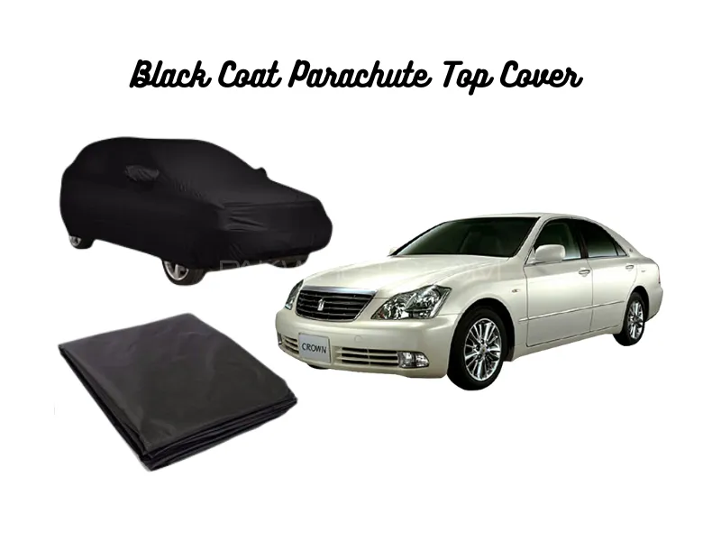 Black Coat Parachute Car Top Cover for Toyota Crown 2003–2008 Image-1