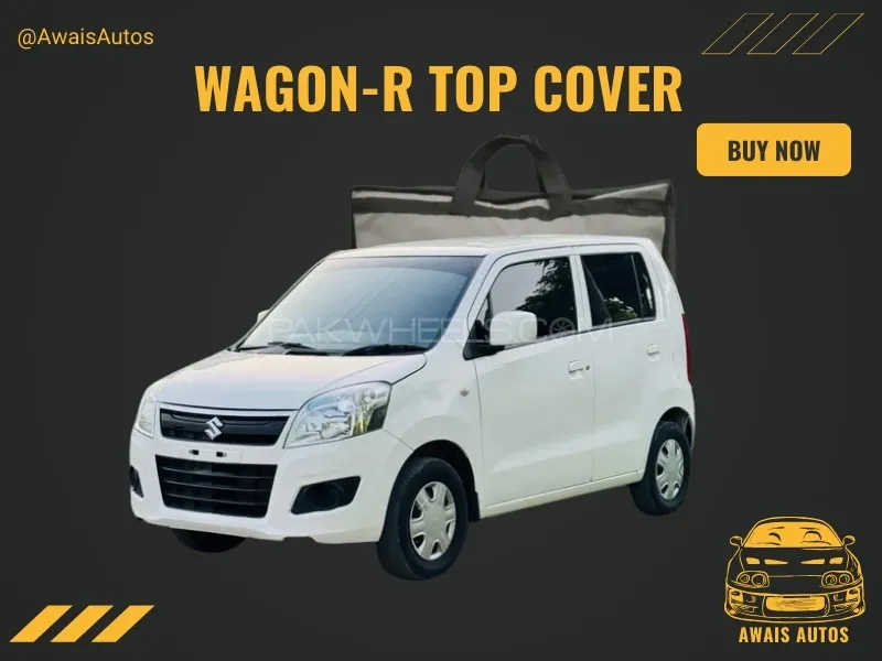 Suzuki Wagon R 2014–2024 Car Top Cover – Black Parachute | Waterproof, Heatproof & Anti-Scratch Image-1