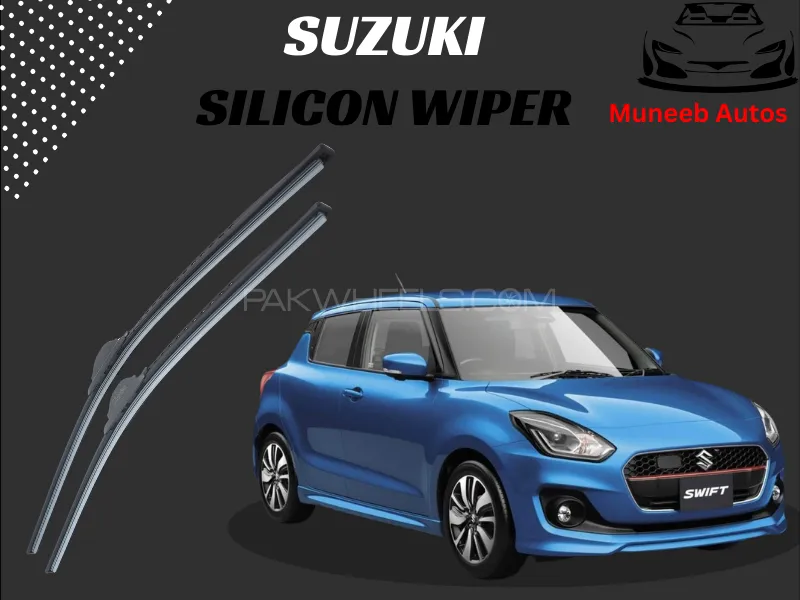 Soft Rubber Wiper Blade Set for Suzuki Swift 2022–2025 – Smooth & Reliable Performance Image-1