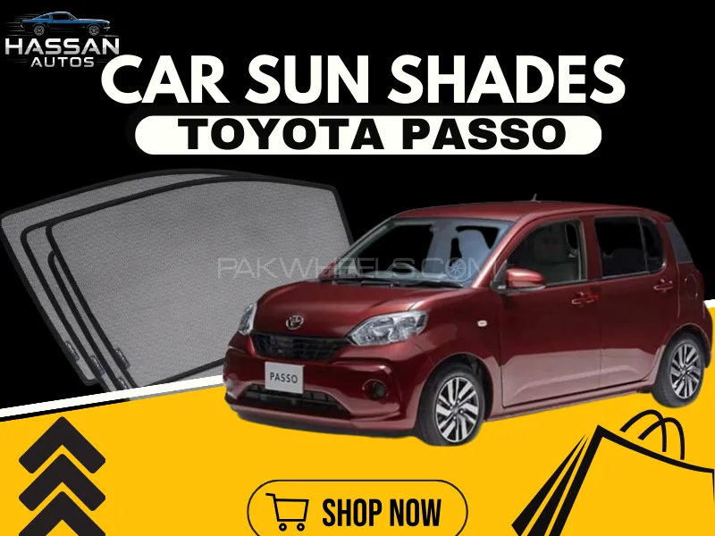 Toyota Passo 2022–2025 Hatchback Custom Window Sun Shades – Ultimate UV Protection & Privacy Image-1