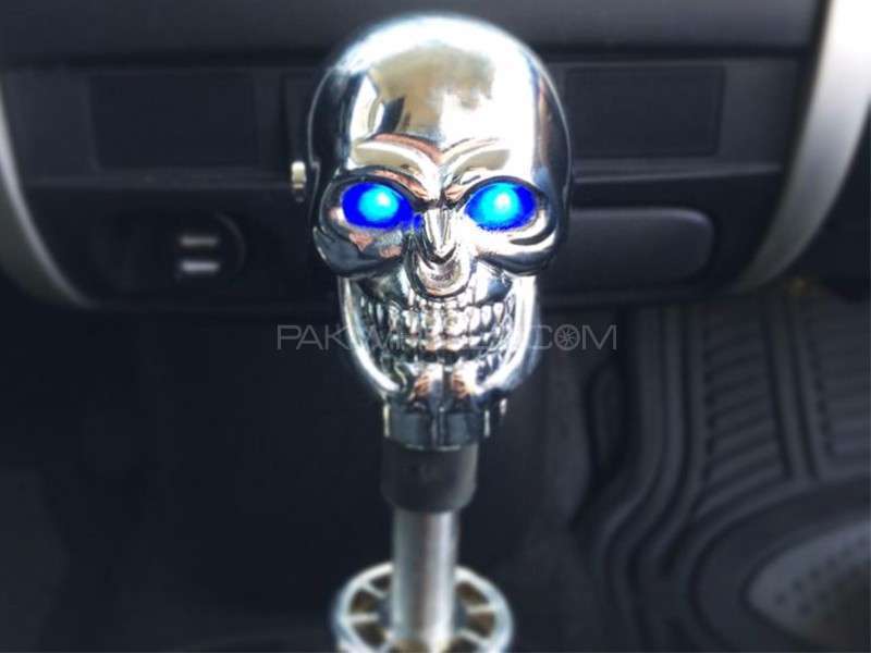 Gear Knob - Skull Chrome With LED - PA10 Image-1