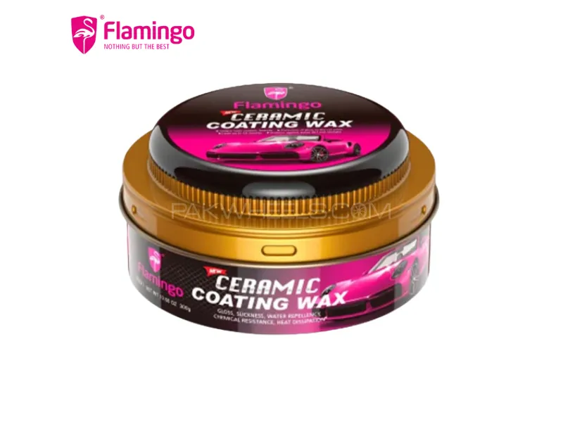 Flamingo Ceramic Coating Wax 300gm | High Gloss Shine & Long-Lasting Protection Image-1