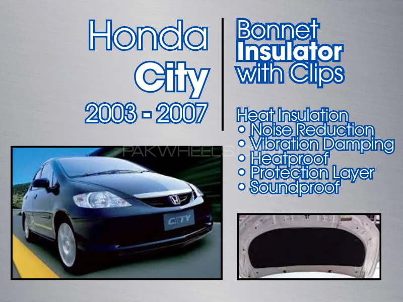 Bonnet Insulator | For Honda City 2003 - 2007 | Heat Proof | Sound Proof | Bonnet Namda Image-1
