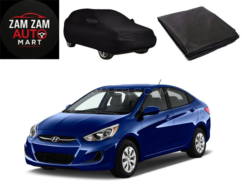 Hyundai Accent  Model 2017-2019 High Quality Black Coated Top Cover Image-1