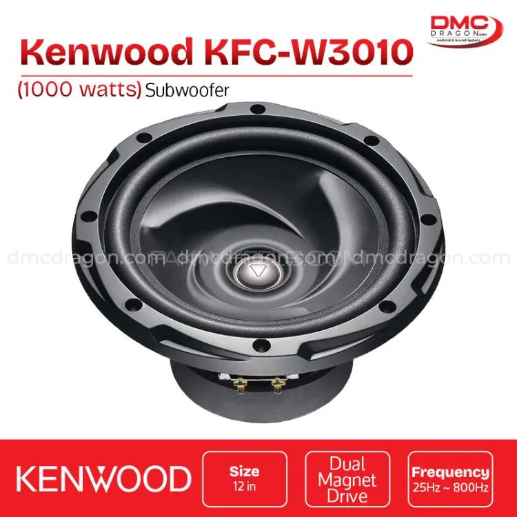 Kenwood KFC-W3010 Subwoofer 12 in 1000w Dual Magnet Drive Original Image-1