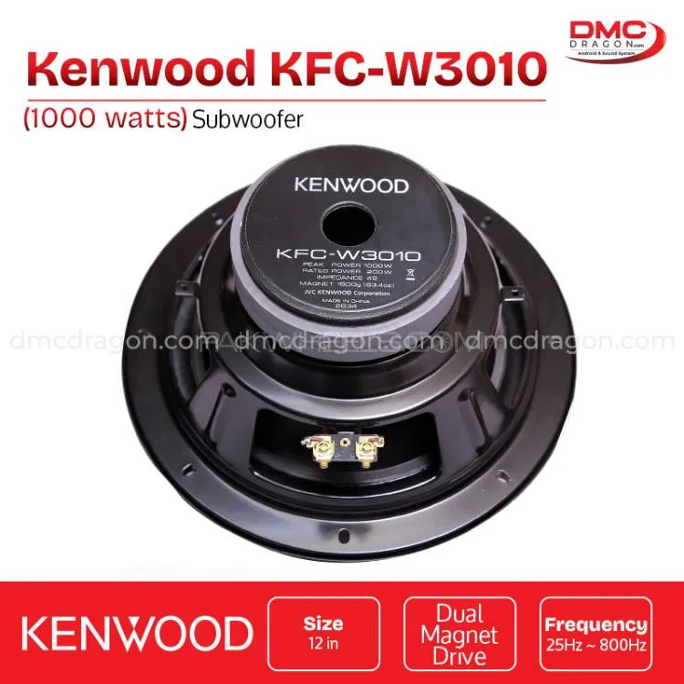 Kenwood KFC-W3010 Subwoofer 12 in 1000w Dual Magnet Drive Original Kenwood KFC-W3010 Subwoofer 12 in 1000w Dual Magnet Drive Original Image-2