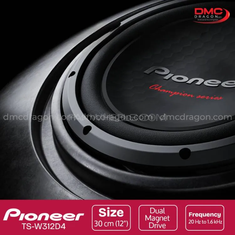 Pioneer TS-W312D4 Car Subwoofer 12 in 1600W Dual Magnet Drive Original Pioneer TS-W312D4 Car Subwoofer 12 in 1600W Dual Magnet Drive Original Image-7