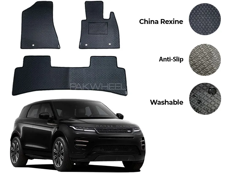Range Rover Evoque China Rexine Floor Mat 3PCS - Model 2012-2018 Image-1
