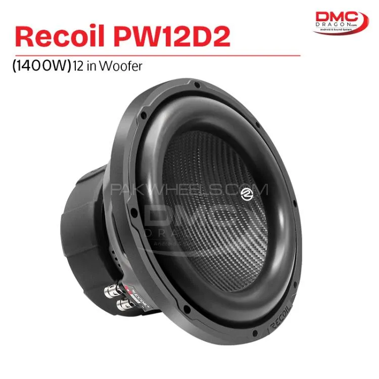 Recoil PW12D2 Car Subwoofer 12 Inch 1400W Image-1
