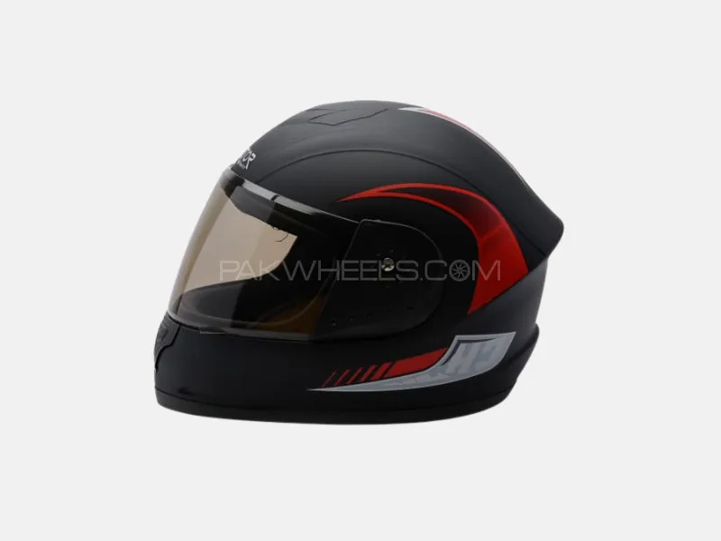 Vector Full-Face Helmet – Black with Random Stylish Graphics Vector Full-Face Helmet – Black with Random Stylish Graphics Image-2