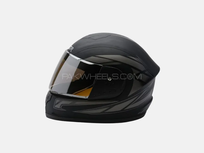 Vector Full-Face Helmet – Black with Random Stylish Graphics Vector Full-Face Helmet – Black with Random Stylish Graphics Image-5