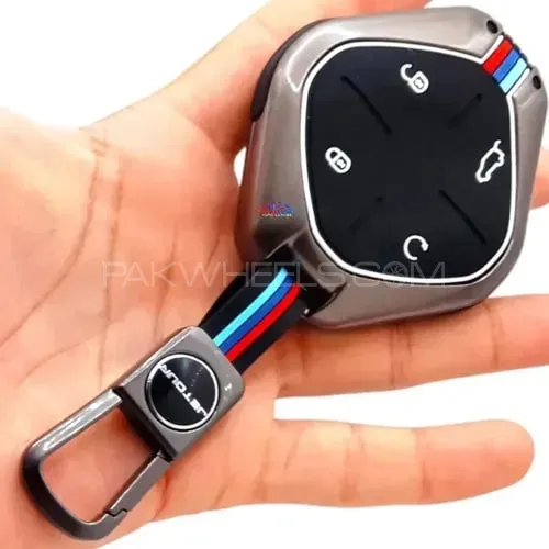 1Pcs Jetour Dashing Luxury Premium Metal Smart Car Key Cover Key Case with Key Chain Image-1
