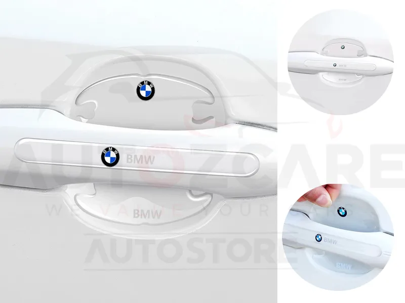 Car Door Handle Door Bowl Protector Transparent Stickers - BMW Image-1