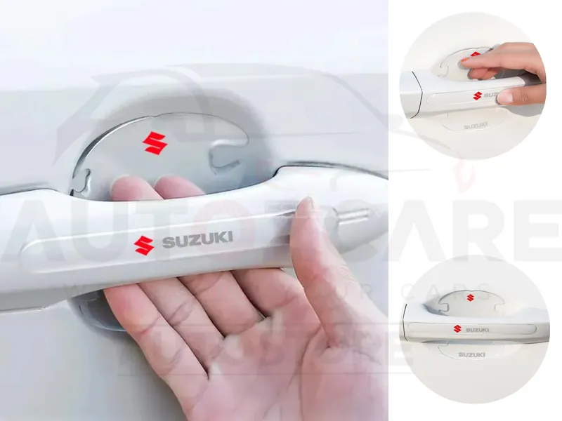 Car Door Handle Door Bowl Protector Transparent Stickers - Suzuki Image-1