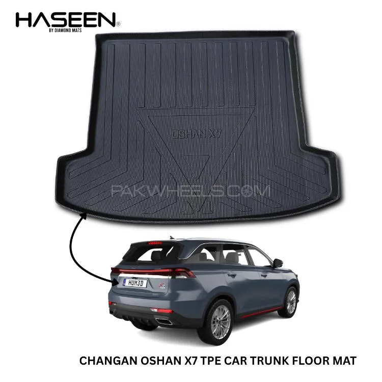 CHANGAN OSHAN X7 2022-2025 TPE PLASTIC CAR TRUNK MAT Image-1