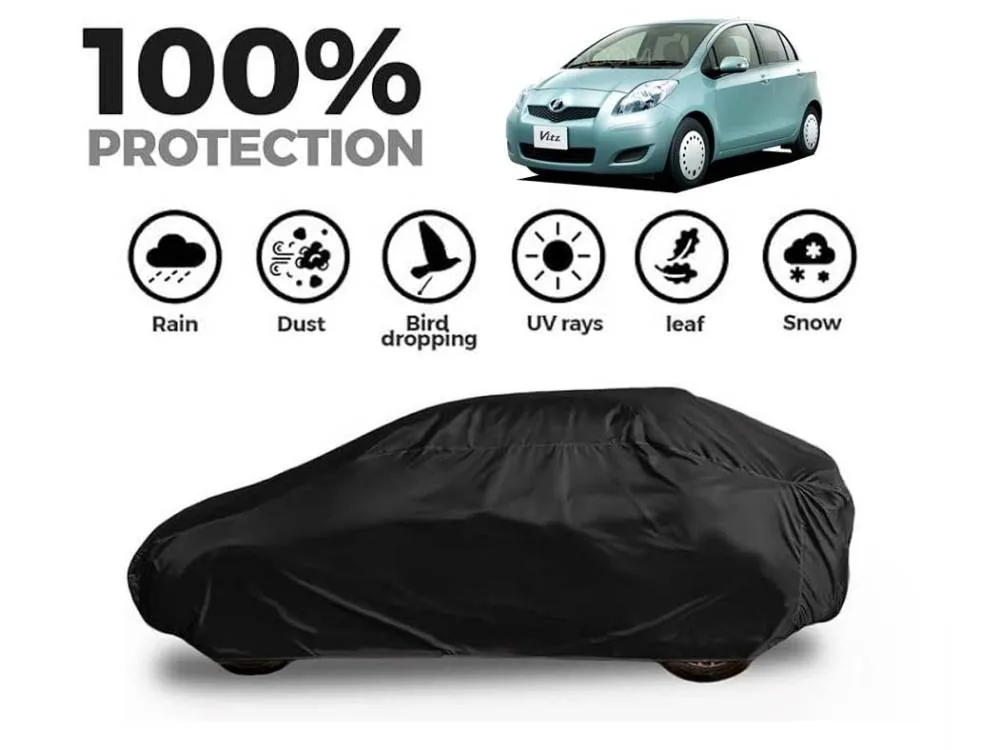 Toyota Vitz 2005 - 2010 Top Cover | Black Coat Top Cover | Water & Dust Proof | Anti-Heat Crack Image-1