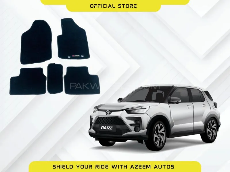 Toyota Raize Excutive Carpet Floor Mats Black OEM Fitting  5 Pcs Image-1