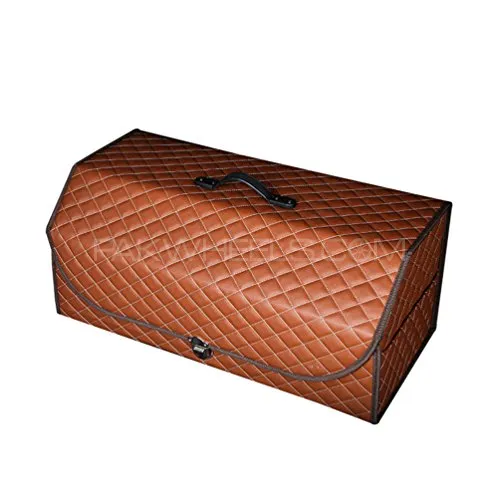 Premium High-Quality Trunk Box for Car in Mustard Color — Stylish and Practical Extra Storage  Image-1