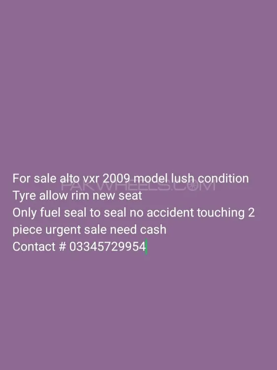 Suzuki Alto 2009 for Sale in Rawalpindi Image-1