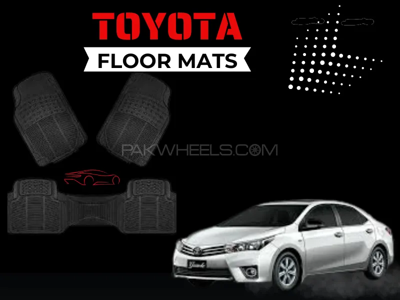 Toyota Corolla Altis Grande 2014-2015 Floor Mats | Custom Fit | Waterproof | Durable Image-1