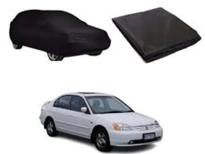 Honda Civic 2002 2006 Car Top Cover Parachute Coat Efficient Water Resistent  Geniune Size-Black Image-1