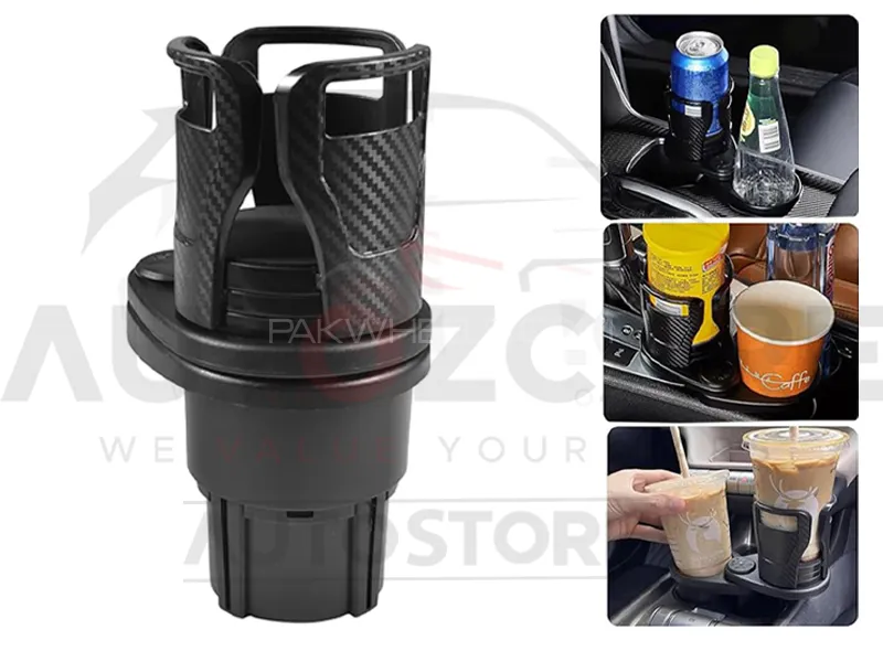 Car Bottle Holder Adjustable Dual Cup Mount Stand Cup Holder Image-1