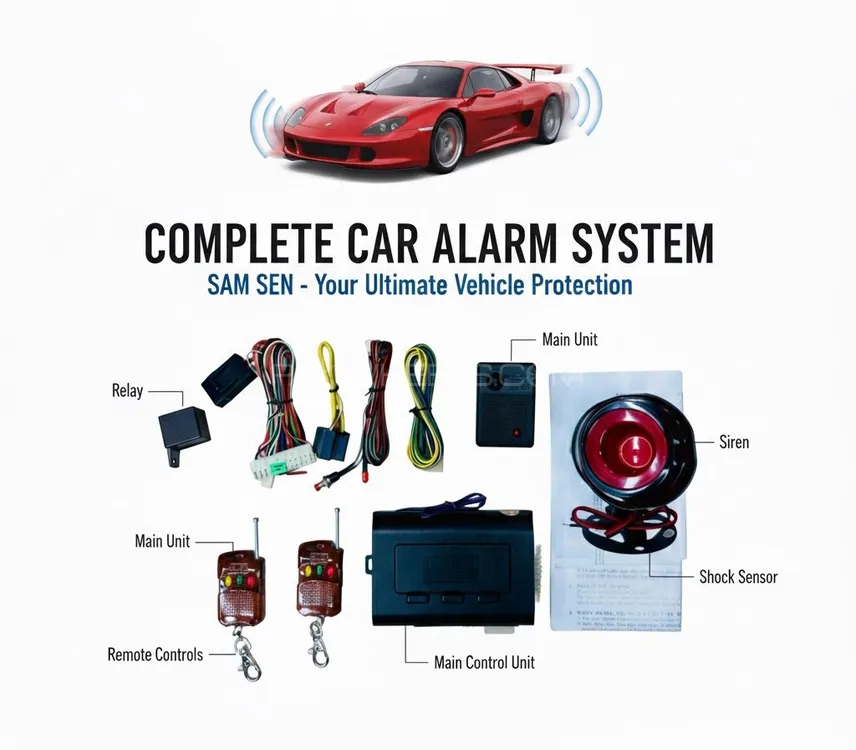 F1 Samisen Remote Control Car Alarm System Made In Taiwan Image-1