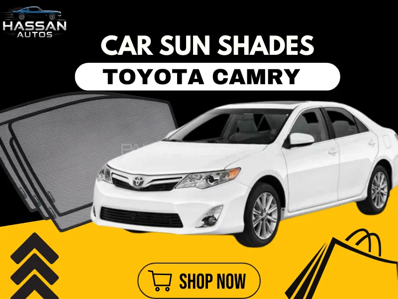 Sun Shades (Car Pardy) for Toyota Camry 2012–2014 – Custom Fit UV Protection & Heat Control Image-1