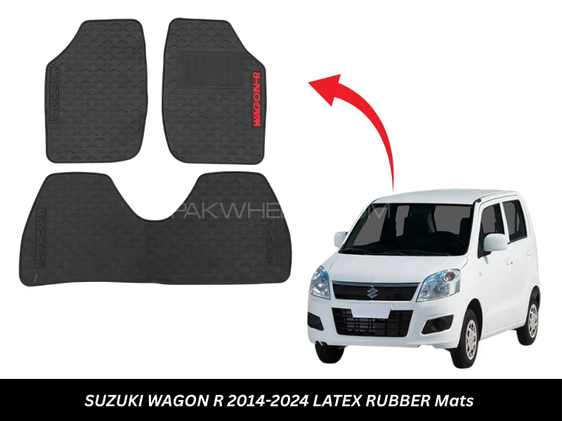  SUZUKI WAGON R 2014-2024 RUBBER LATEX  FLOOR MAT Image-1