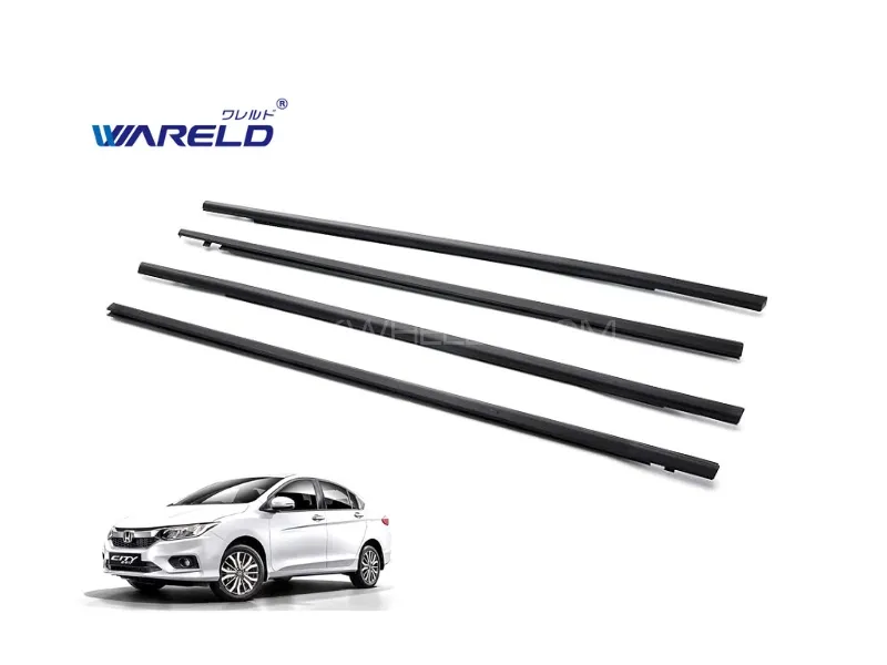 Weather Strip Wareld For Honda City 2009-2021 | 4pc Set Image-1