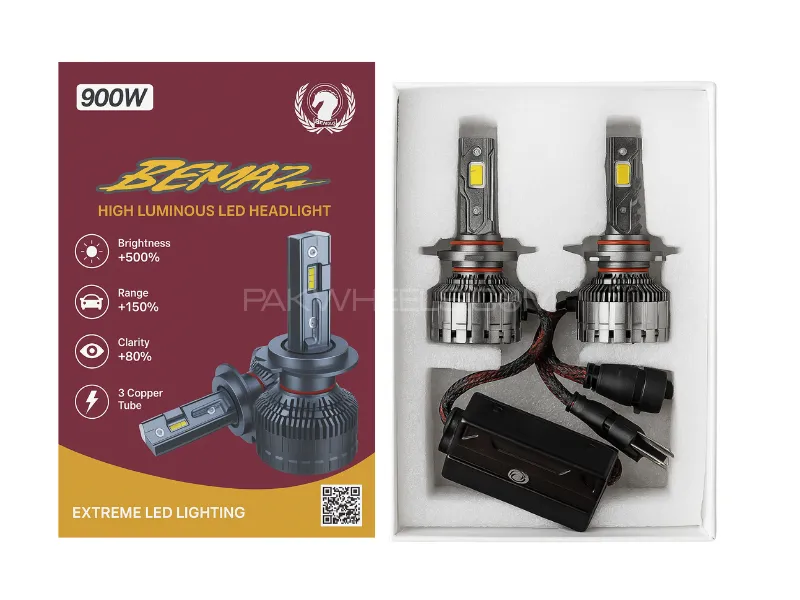 Bemaz 900W High Luminous LED Headlight Bulbs – H4 Fitting | Extreme LED Lighting Image-1