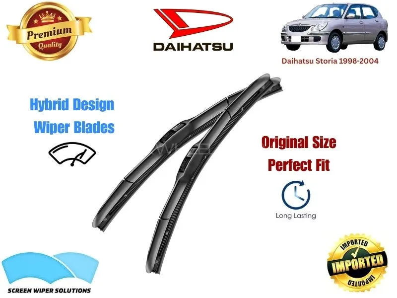 Daihatsu Storia 1998-2004 Aero Design Soft Wiper Blade set - Premium Quality Image-1