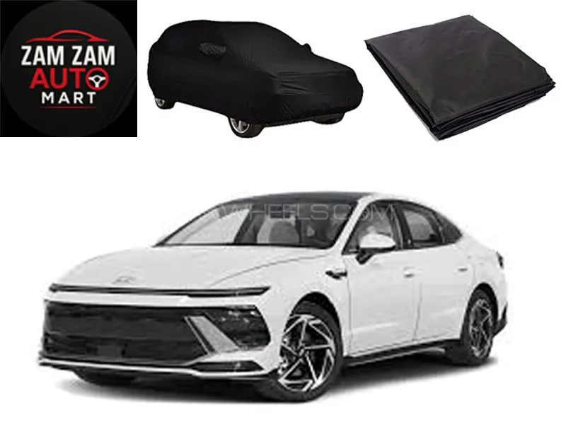 Hyundai Sonata Model 2025 High Quality Black Coated Top Cover Image-1