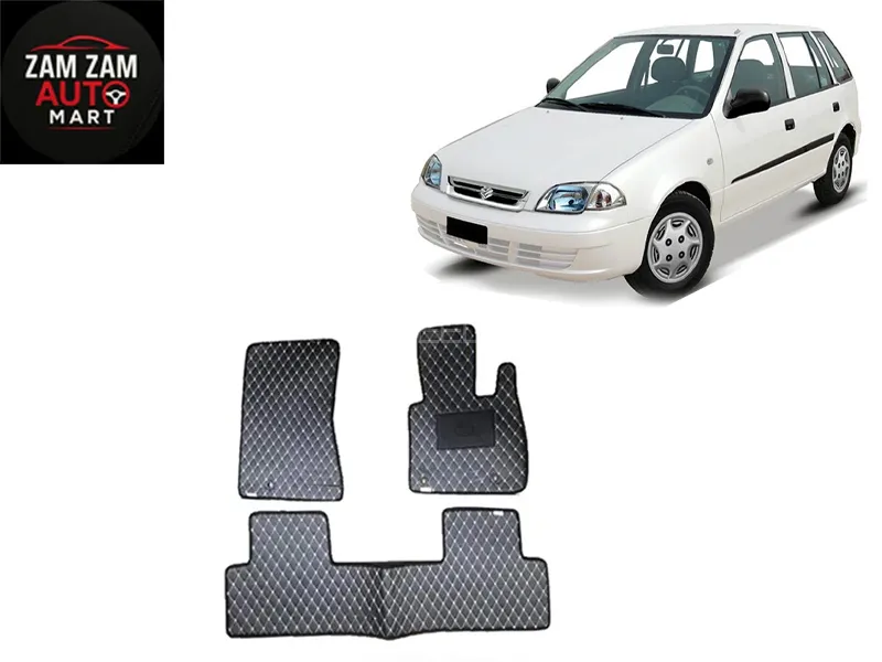Suzuki Cultus 7D Floor Mat 3PCS - Model 2007-2017 Image-1